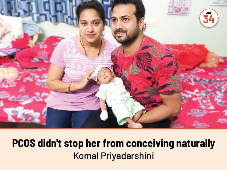 PCOS didn't stop her from conceiving naturally Komal Priyadarshini